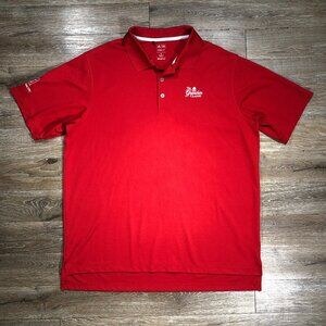 Adidas Climacool Polo Shirt Men's XL Red Greenbrier Classic Golf The Old White